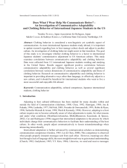 Does What I Wear Help Me Communicate Better? : An Investigation