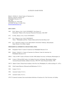 Curriculum Vitae - Penn Arts and Sciences