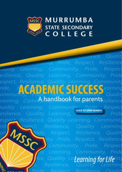 Academic Success Handbook For Parents