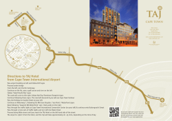 to view our Taj Cape Town Map