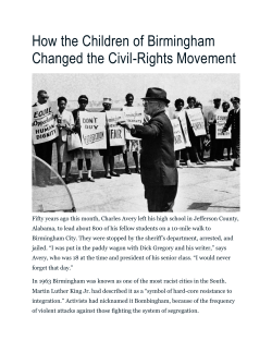 How the Children of Birmingham Changed the Civil
