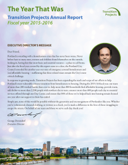 Fiscal Year 2015-16 - Transition Projects