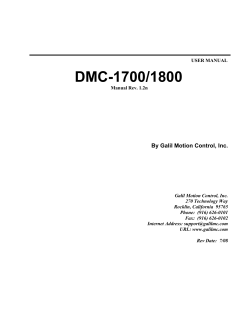 DMC-1700/1800 - Galil Motion Control