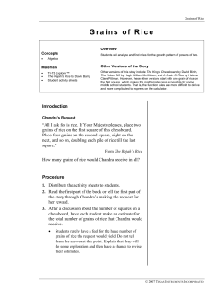 Grains of Rice - CMS Secondary Math Wiki