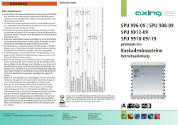 SPU 9918-19 Kaskadenbaustein