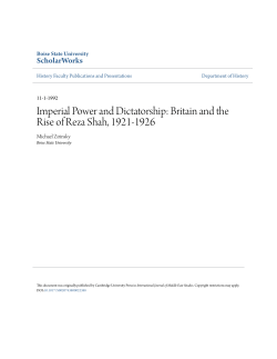 Imperial Power and Dictatorship: Britain and the