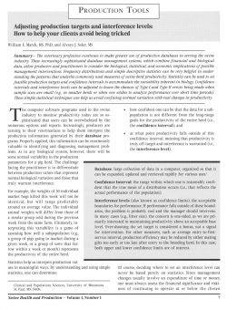 Adjusting production targets and interference levels: How to help