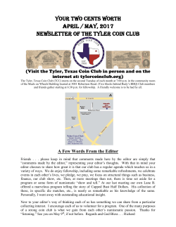 Your Two Cents Worth APRIL / may, 2017