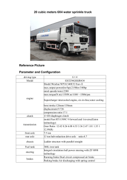 20 cubic meters 6X4 water sprinkle truck Reference Picture