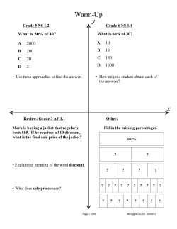 Sales Price, Markup, and Discount Percent Word
