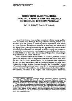 more than 10000 teachers: hollis l. caswell and the virginia