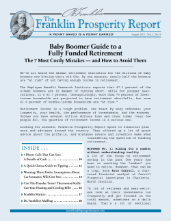 The Franklin Prosperity Report