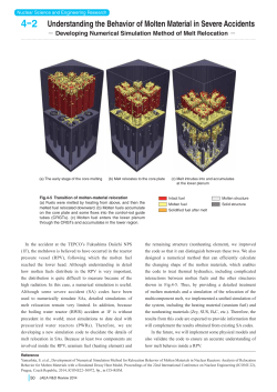 Understanding the Behavior of Molten Material in Severe Accidents