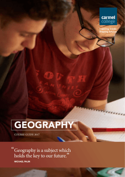 geography - Carmel College