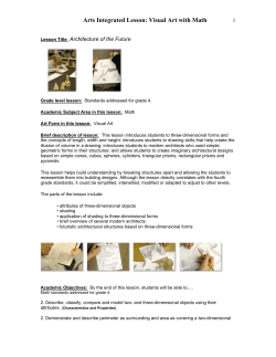 Arts Integrated Lesson: Visual Art with Math
