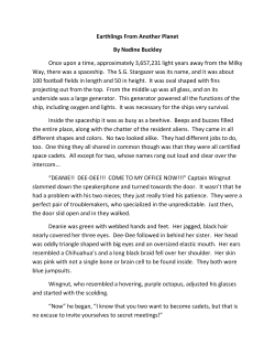 Earthlings From Another Planet By Nadine Buckley Once upon a