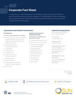 Corporate Fact Sheet