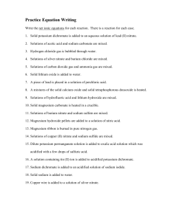 Practice Equation Writing