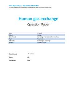 Human gas exchange