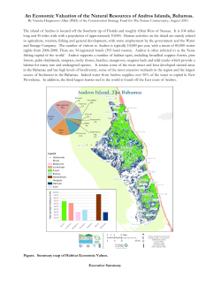 An Economic Valuation of the Natural Resources of Andros Islands