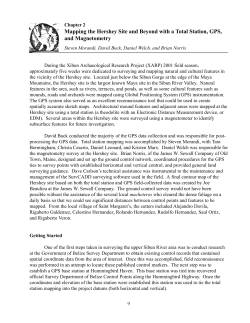 Part I. The Base of the Sibun Gorge (Transect 1)