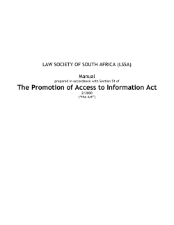 PAIA Manual - Legal Education and Development