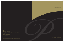 investor profile questionnaire