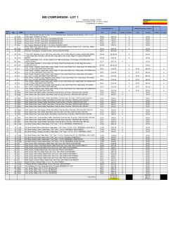 BID COMPARISON