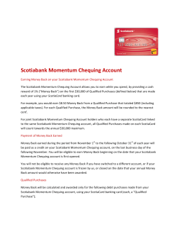 Scotiabank Momentum Chequing Account