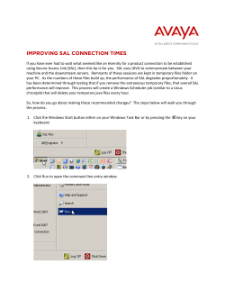 improving sal connection times