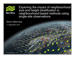 Exploring the impact of neighbourhood size and height stratification