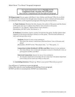 To a Mouse - Mercer Island School District