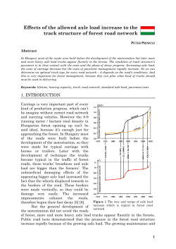 Effects of the allowed axle load increase to the track structure of