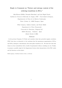Reply to Comment on “Nature and entropy content of the ordering