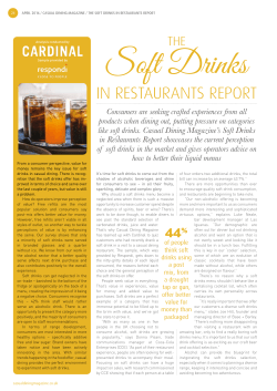 Soft Drinks Report April 2016