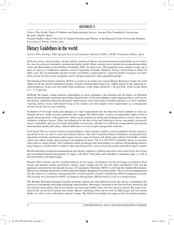 Dietary Guidelines in the world