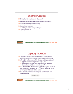 Capacity of Wireless Channels