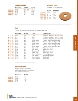 Cork Packing Ribbon Cork - Organ Supply Industries