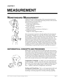 measurement - Center for Innovation in Education