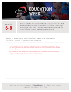 parent/answer resources - New York International Auto Show