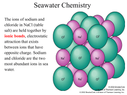 Seawater Chemistry
