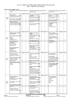 Medicine and Public Health in Britain 50AD