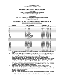 golden gate area master plan