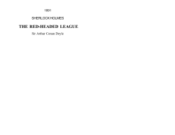 the red-headed league