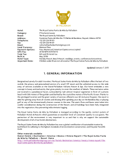 1. general information - Palladium Hotel Group