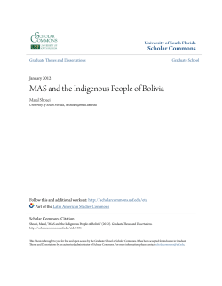 MAS and the Indigenous People of Bolivia