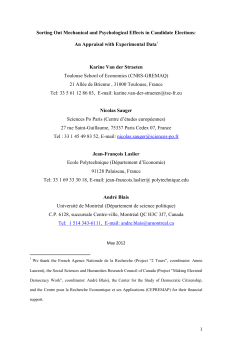 The Mechanical and Psychological Effects of Electoral Systems: