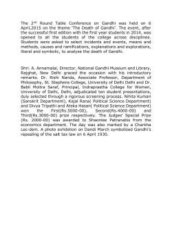 The 2nd Round Table Conference on Gandhi was held on 6 April