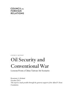 Oil Security and Conventional War