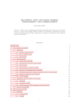 SIX-VERTEX, LOOP AND TILING MODELS: INTEGRABILITY AND